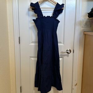 Hill House Home, The Nap Dress, Navy Poplin, M